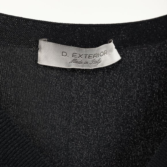 D. Exterior Black Viscose-Knitted Tank Top - Picture 5 of 9